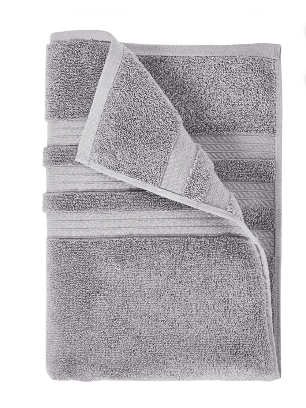 Luxury Gray Bath Towel - Plush Absorbent Cotton